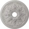 Ekena Millwork Rose and Ribbon Ceiling Medallion (Canopies up to 4"), 23 5/8"OD x 4"ID x 1 1/2"P, Ultra Pure White CM23ROUWF - alternate 1